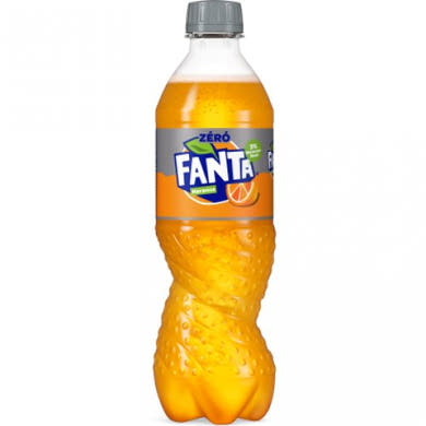 Fanta Zéró cukor energiamentes narancsízű szénsavas üdítőital édesítőszerekkel, + betétdíj, 500 ml