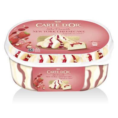CARTED'OR, Jégkrém válogatás New York CheeseCake, gyorsfagyasztott, 825 ml