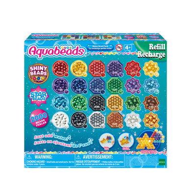Aqua Beads fényes gyöngyök utántöltõ szett 2000 db-os