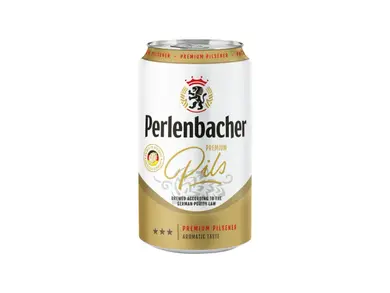 Perlenbacher Prémium Pils világos sör 4,9%, 0,33 L