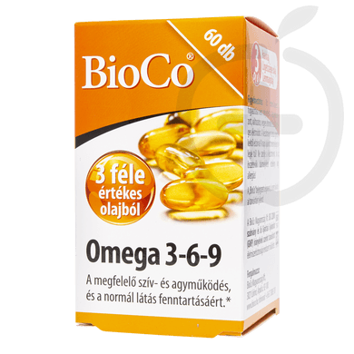 BioCo Omega 3-6-9 lágyzselatin kapszula