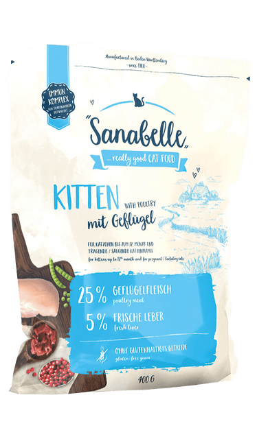 Sanabelle száraz macskaeledel kitten szárnyas