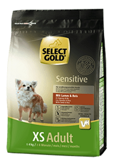 SELECT GOLD Sensitive kutya szárazeledel XS adult bárány& rizs