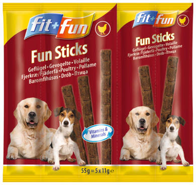 Fit+Fun Fun Sticks kutya jutalomfalat csirke