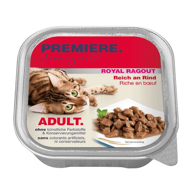 Premiere Royal Ragout macska tálka adult marha