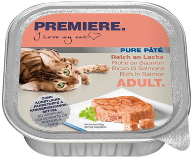 Premiere Petit Pate macska tálka adult lazac