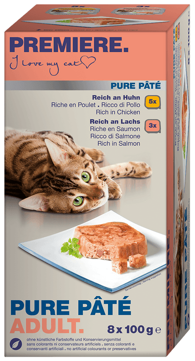 Premiere Petit Pate macska tálka MP adult 8x100g