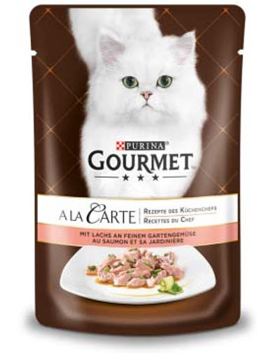 Gourmet A la Carte macska tasak lazac