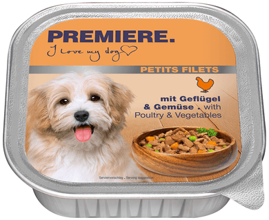 Premiere Petits Filets kutya tálka adult szárnyas