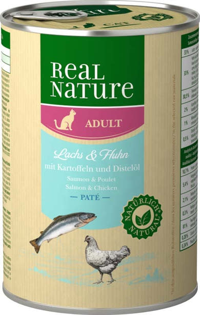Real Nature Classic macska konzerv adult hal& csirke