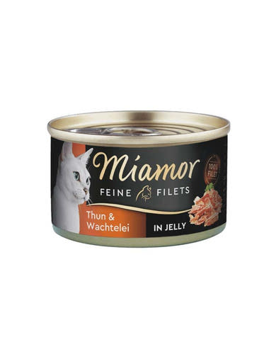 Miamor Feine Filets in Jelly macska konzerv tonhal& fürjtojás