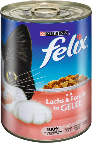 Felix macska konzerv adult lazac& pisztráng zselés