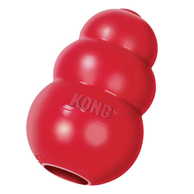 KONG Classic kutyajáték piros M