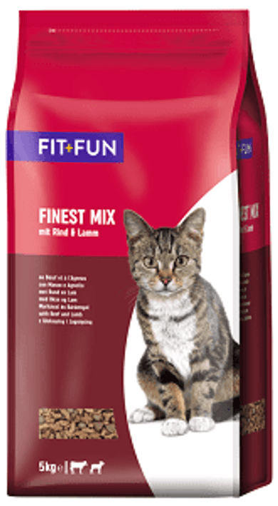 FIT+FUN Finest-Mix macska szárazeledel adult marha& bárány