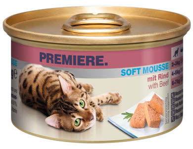 Premiere Soft Mousse macska konzerv adult marha