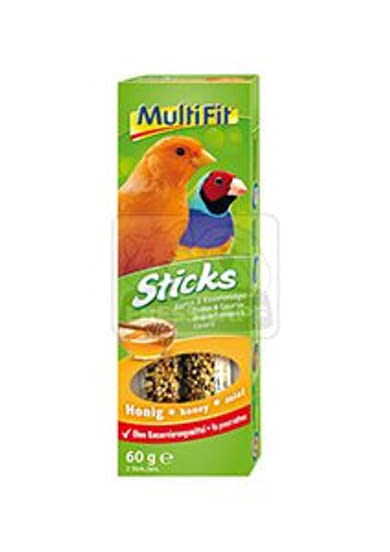 MultiFit Sticks madár eledel kanáriknak és egzotikus madaraknak mézes 2x30g