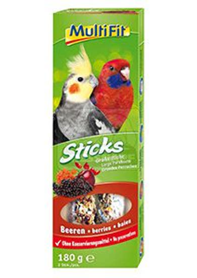 MultiFit Sticks madár eledel papagájoknak bogyós 2x90g