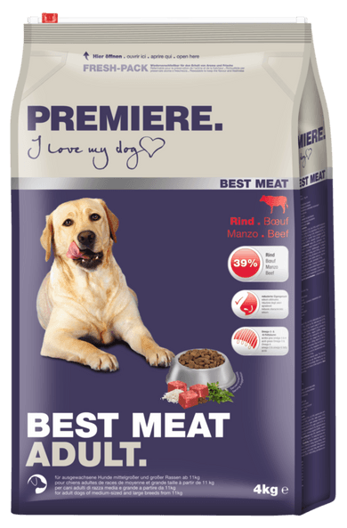 Premiere Best Meat száraz kutyaeledel adult marha
