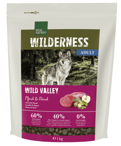Real Nature Wilderness száraz kutyaeledel adult ló& marha