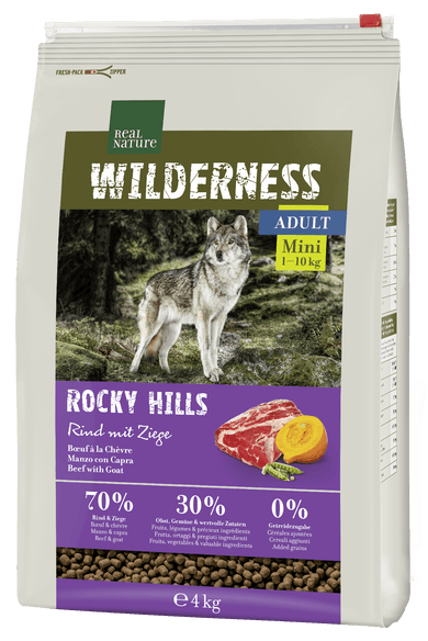Real Nature Wilderness száraz kutyaeledel mini adult kecske