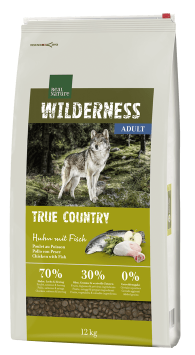 Real Nature Wilderness száraz kutyaeledel adult csirke&hal