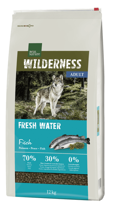 Real Nature Wilderness száraz kutyaeledel adult halas