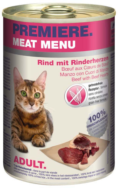 Premiere Meat Menu macska konzerv adult marha&szív