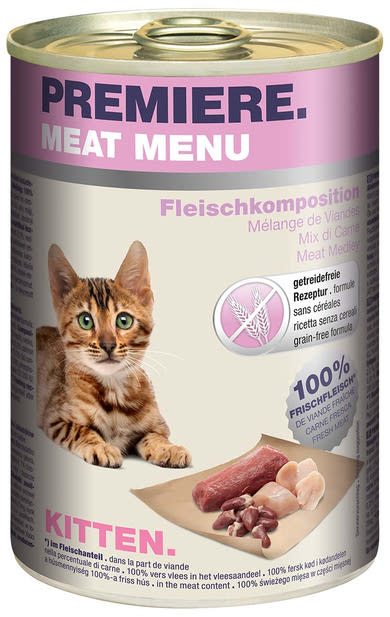 Premiere Meat Menu macska konzerv kitten húskompozíció