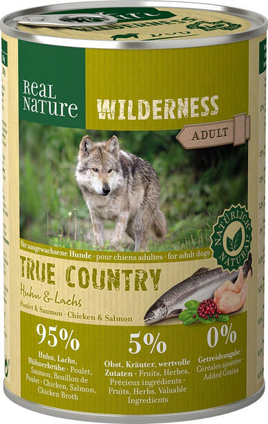 Real Nature Wilderness kutya konzerv adult csirke&lazac
