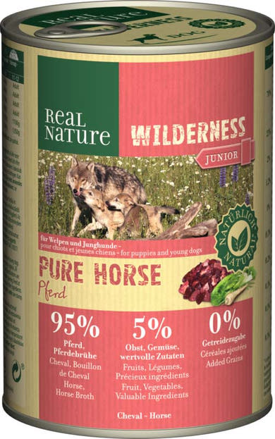REAL NATURE Wilderness konzerv junior lóhús