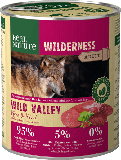 REAL NATURE Wilderness kutya konzerv adult ló&marha