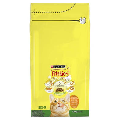 Friskies macska szárazeledel adult indoor csirke& zöldség