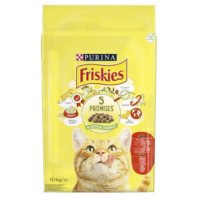 Friskies macska szárazeledel hús& csirke& zöldség