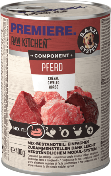 Premiere Raw Kitchen kutya konzerv lóhús