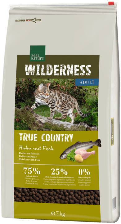 Real Nature Wilderness száraz macskaeledel adult csirke&hal