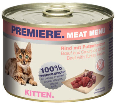 Premiere Meat Menu macska konzerv kitten marha& pulykaszív