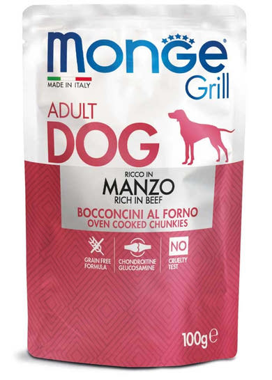 Monge Grill kutya tasak adult marha