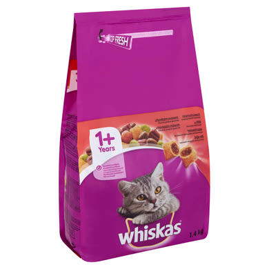 Whiskas száraz macskaeledel marha