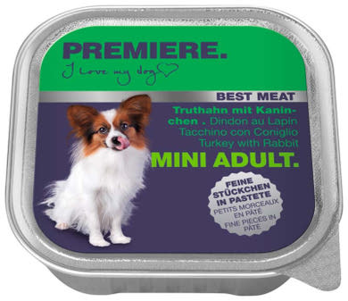 Premiere Best Meat kutya tálka adult pulyka&nyúl