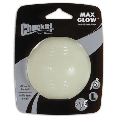 Chuck It Max Glow kutyajáték fluoreszkáló labda L