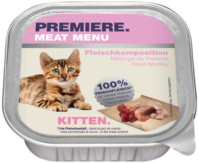 Premiere Meat Menu macska tálka kitten húsos válogatás