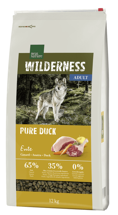 Real Nature Wilderness száraz kutyaeledel adult pure kacsa