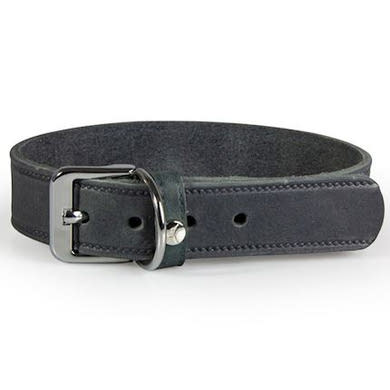 Das Lederband kutyanyakörv Weinheim széles gránitszürke 42-48cm