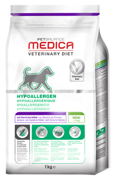 PetBalance Medica száraz kutyaeledel mini hipoallergén lóhús