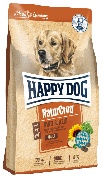 Happy Dog Natur Croq száraz kutyaeledel adult marha&rizs