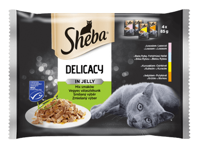 Sheba macska tasak MP hal&hús mix 4x85g