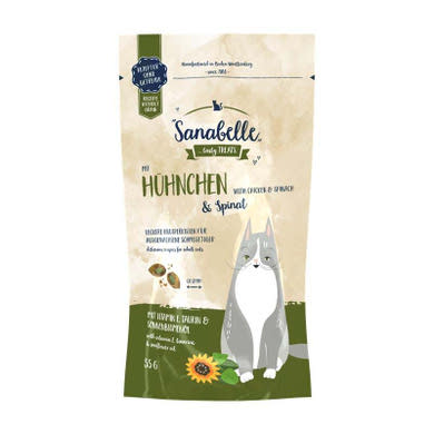 Sanabelle Tasty Treats macska jutalomfalat csirke& spenót