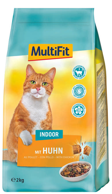 MultiFit száraz macskaeledel indoor csirke