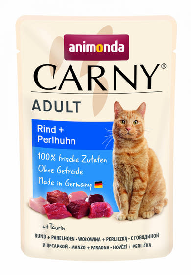 Animonda Carny macska tasak adult marha& gyöngytyúk
