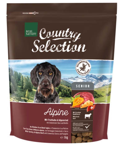 Real Nature Country Selection kutya szárazeledel senior Alpine pulyka&marha